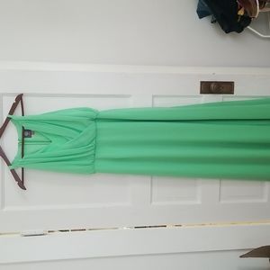 Maxi green dress
